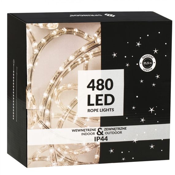 Гірлянда вулична (зовнішня) дюралайт Springos Rope Lights 20 м 480 LED CL1205 Cold White | Зображення 7