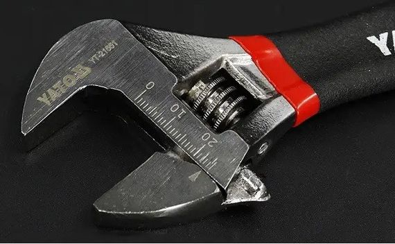 Ключ разводной резиновая ручка 150 мм YATO YT-21650 | Зображення 2