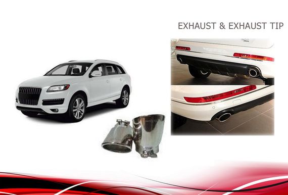 Насадки на глушитель (2 шт) для Audi Q7 2005-2015 гг. | Зображення 1