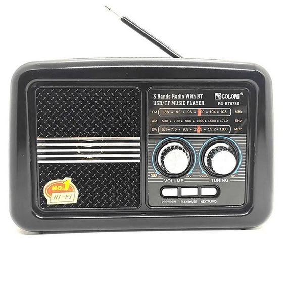 Радіо приймач Golon RX-BT978S сонячна панель AUX 3.5mm | Зображення 3