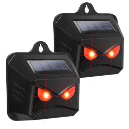 Відлякувачі тварин "Нічний захист" BaseTech 2 штуки Solar Repeller With Flashing