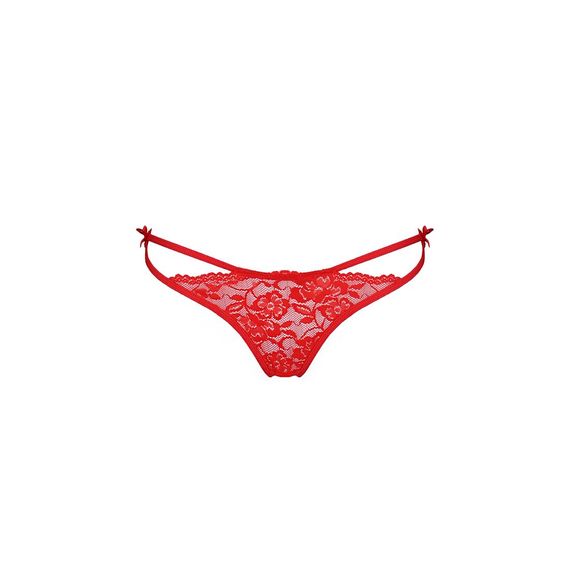 Трусики с завязочками по бокам Passion Exclusive WARDA THONG XXL/XXXL, red | Зображення 4