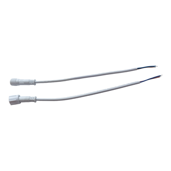 Комплект соединительный кабель WP Cable 2pin (2 jack) Папа + Мама белый | Зображення 1