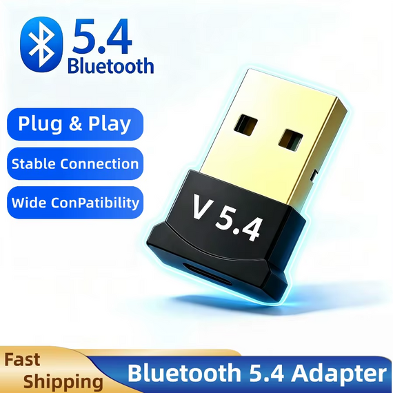 USB Bluetooth 5.4 адаптер приймач-передавач чорний