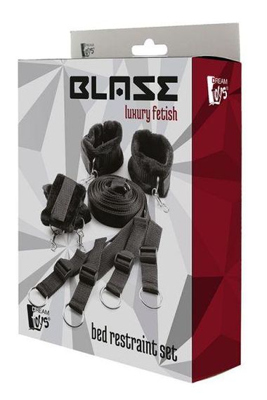Ременная система для фиксации к кровати BLAZE BED RESTRAINT SET Sex Aura | Зображення 1