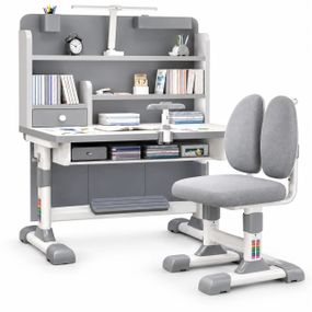 Детская парта со стулом Dash ST-C08 80×50×72 см серая