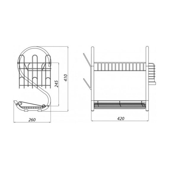 Сушарка для посуду Kroner KRM Rizze - ACC3208 | Зображення 1