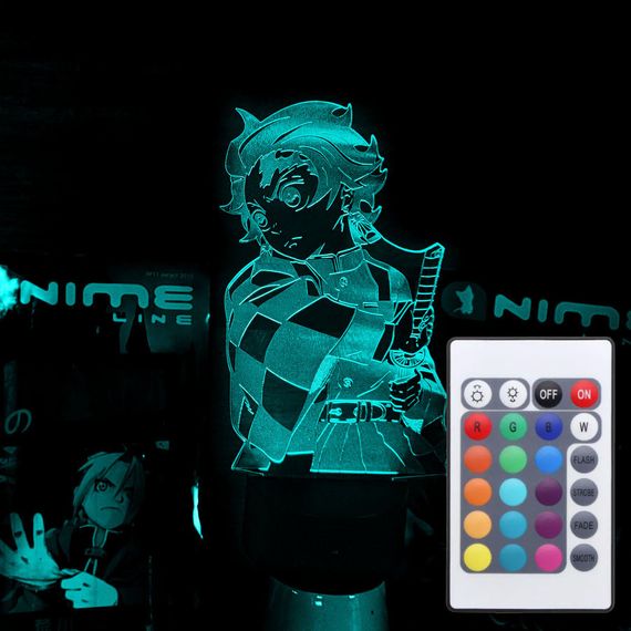 Акриловий світильник-нічник з пультом 16 кольорів Камадо Танджіро tty-n001806