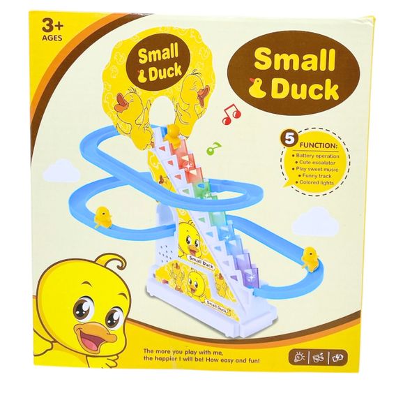 Каченята спускаються з гірки качечки Small Duck електрична іграшка трек із 6 качками качечками та звуковими ефектами | Зображення 8