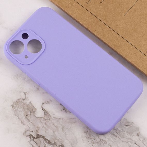 Чохол Silicone Case Full Camera Protective (AA) NO LOGO для Apple iPhone 15 Plus (6.7") Бузковий / Dasheen | Зображення 2