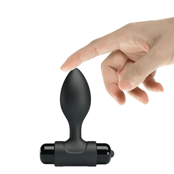 Анальна пробка - Pretty Love Vibra Butt Plug Black | Зображення 5