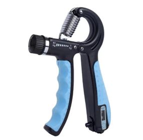 Еспандер кистьовий з лічильником PowerPlay PP-4402 з регульованим навантаженням 10-60 кг, Синій (PP_4402_Blue)