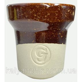 Чаша для кальяну GrynBowls Accent Glaze Коричнева