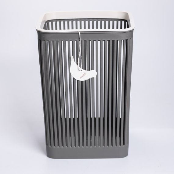 Кошик для сміття пластиковий в офіс для паперу 22×22×30 (см) кошик під сміття 8 (л) відро для сміття Сірий HP-45-9G