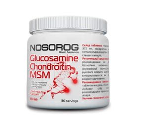 Хондропротектор (для спорту) Nosorog Nutrition Glucosamine Chondroitin MSM 120 Tabs