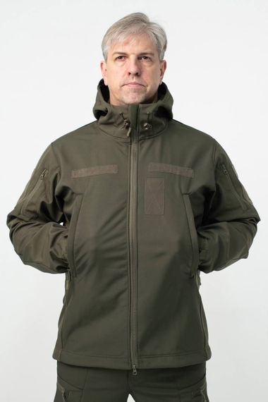 Військова куртка на флісі Soft Shell Military олива