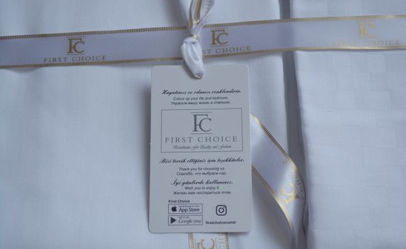 Постельное белье First Choice Deluxe Satin 200 х 220 см Chackers white | Зображення 5
