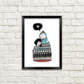 Постер в рамке Love 15x21 см, A5 (MT5_19L020)