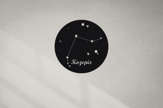 Панно декоративне картина на стіну Знак зодіаку Козеріг LED підсвітка 300х300 acr-p000051 | Зображення 1