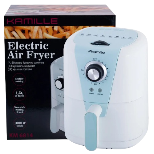 Фритюрниця електрична 1,5л 1000W 6814 KAMILLE | Зображення 5