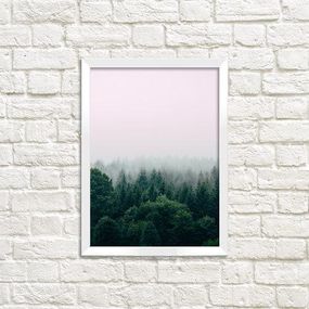 Постер в рамці Хвойний ліс 15x21 см, A5 (WMT5_ART052_WH)