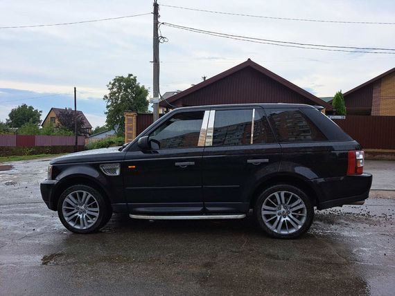 Молдинг на дверные стойки (нерж) для Range Rover Sport 2005-2013 гг | Зображення 1