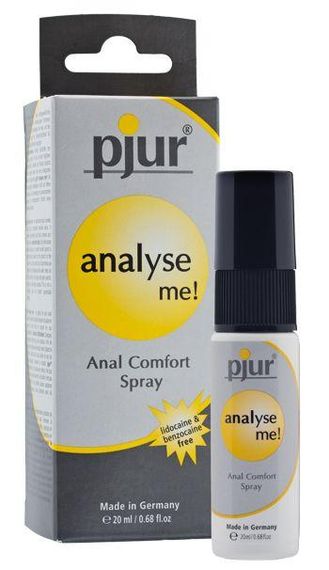 Розслаблювальний анальний спрей pjur analyse me! 20 мл із пантенолом та алое, концентрований Sex Aura