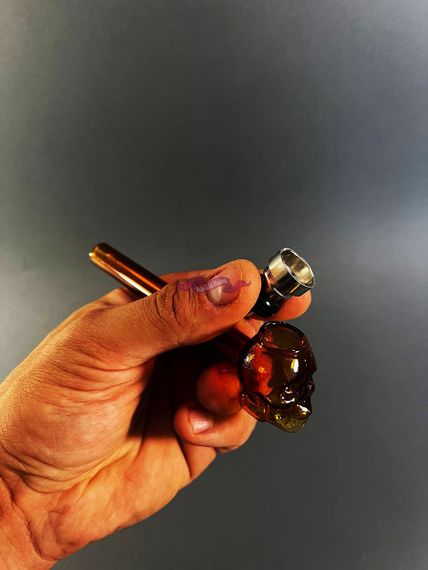 Стеклянная трубка Oil Skull Mix Прозрачный | Зображення 3