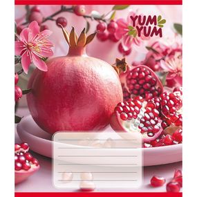 Тетрадь ученическая "Фрукты" 036-580143L-3 в линию, 36 листов