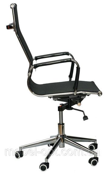 Офісне крісло Solano mеsh black репліка крісла Eames Style HB Ribbed Office Chair EA 119 | Зображення 4