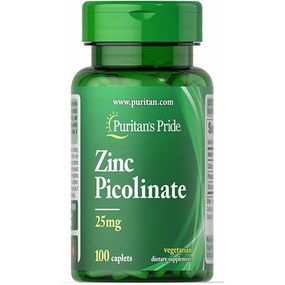 Микроэлемент Цинк Puritan's Pride Zinc Picolinate 25 mg 100 Caplets