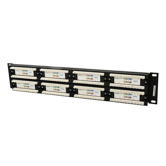 Патч панель Cablexpert NPP-C648CM-001, 48 портів, Cat6 | Зображення 1