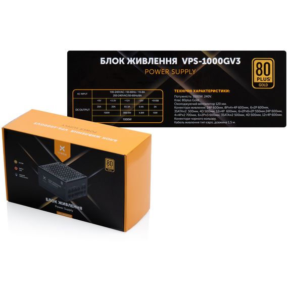 Блок питания Vinga 1000W (VPS-1000GV3) | Зображення 6