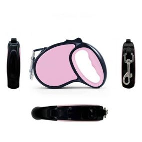 Поводок автоматический выдвижной для собак AND LY-727 3м Розовый