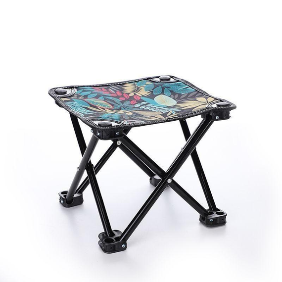 Маленький вуличний табурет для подорожей Mazza, Металевий стілець для пляжу | Зображення 1