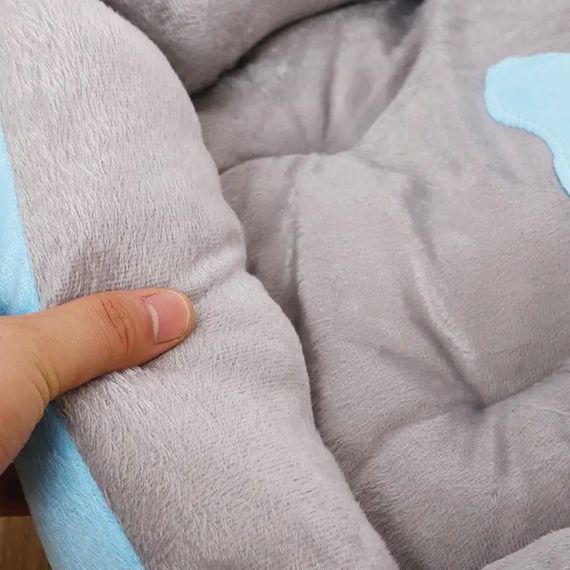 Лежак для животных кошек и собак Taotaopets M 58х46 см Серо-голубой MB | Зображення 3
