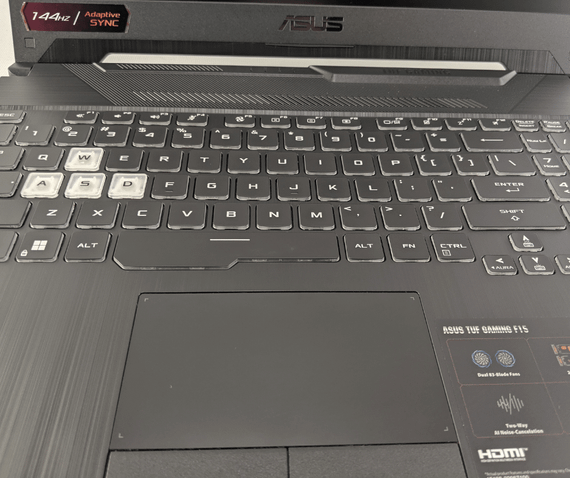 Игровой ноутбук Asus TUF Gaming F15 / 15.6" (1920x1080) IPS / Intel Core i5-10300H (4 (8) ядра по 2.5 - 4.5 GHz) / 16 GB DDR4 / 240 GB SSD / nVidia GeForce GTX 1650 Ti, 4 GB GDDR6, 128-bit / WebCam б/у | Зображення 2