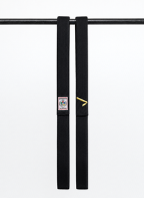 Чорний ліцензійний пояс для дзюдо IPPONGEAR, серія IJF, довжина 340 см