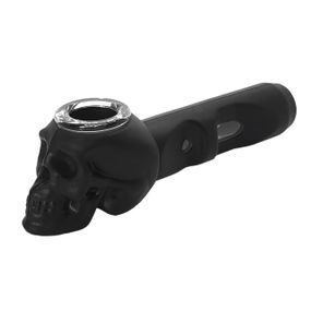 Трубка З Силікону У вигляді черепа "Skull Black"