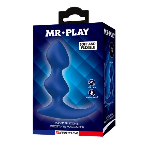 Массажер простаты MR.PLAY - David Silicone Prostate Massager, BI-040241-MR Sex Aura | Зображення 7