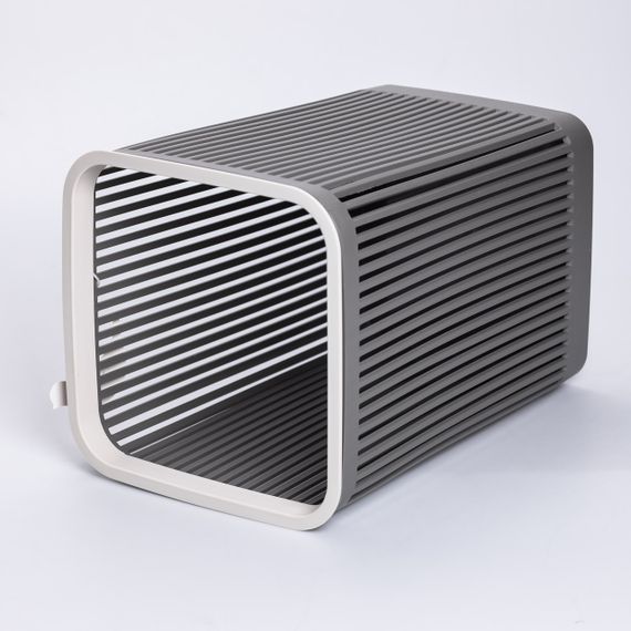 Кошик для сміття пластиковий в офіс для паперу 22×22×30 (см) кошик під сміття 8 (л) відро для сміття Сірий HP-45-9G | Зображення 2