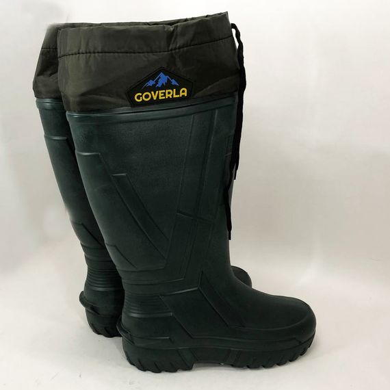 Резиновые сапоги мужские для охоты, Мужские резиновые сапоги для воды рабочие пвх олива FP-51 | Зображення 7