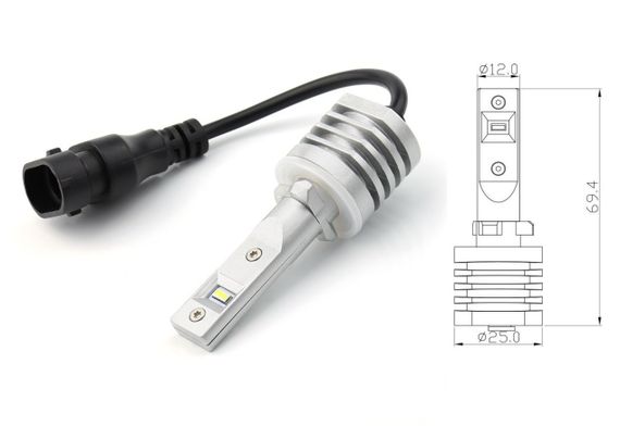 Комплект світлодіодних ламп BAXSTER SE Plus H27 PGJ19-2 9-32V 6000K 4000lm | Зображення 2