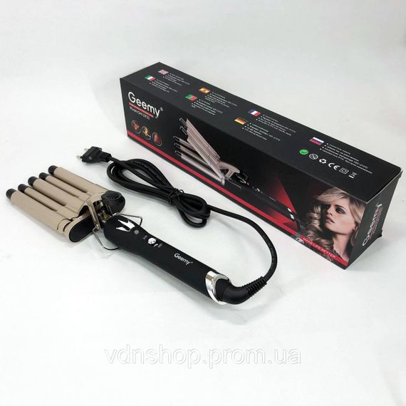 Щипцы для завивки волнистых волос, Плойка для волос стайлер Плойка локонов и утяжки UT-18 | Зображення 6