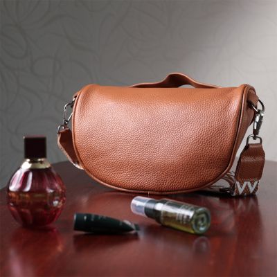 Сумка Vintage Из натуральной кожи Рыжая (22658) | Зображення 6