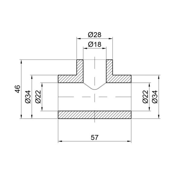 Тройник PPR Thermo Alliance 25х20х25 | Зображення 1