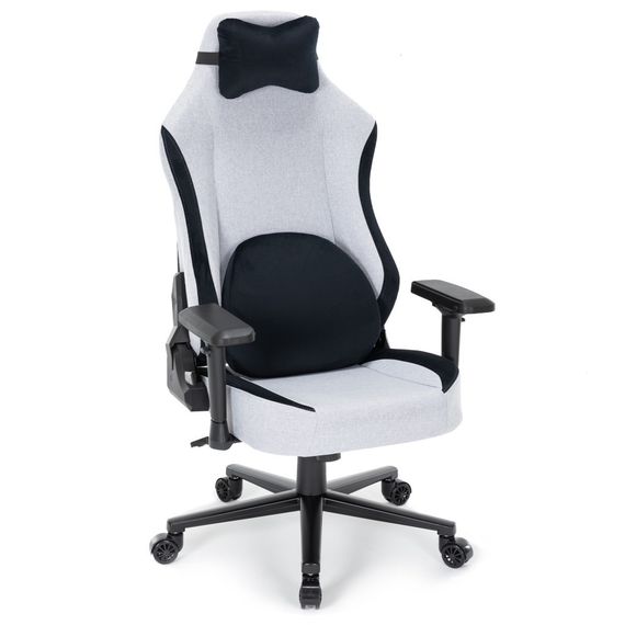 Крісло ігрове GamePro GC715LG Linen fabric Light grey (GC715LG) | Зображення 3