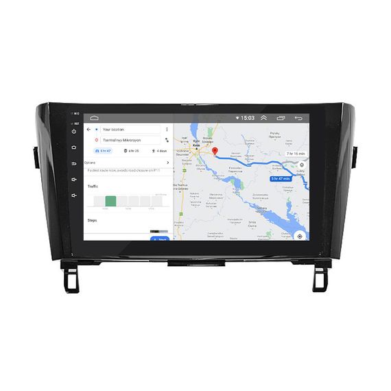 Штатная магнитола Lesko для Nissan Rogue II 2013-2016 экран 10" 4/32Gb/ 4G/ Wi-Fi/ CarPlay Premium GPS Android | Зображення 4