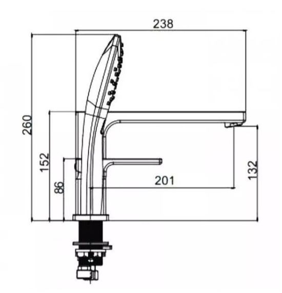 Змішувач для ванни на борт Gappo G1117-6 | Зображення 7