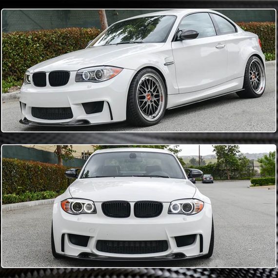 Накладка на передній бампер Lip V1 (для 1M E82, Карбон) для BMW 1 серія E81/82/87/88 2004-2011 рр | Зображення 5